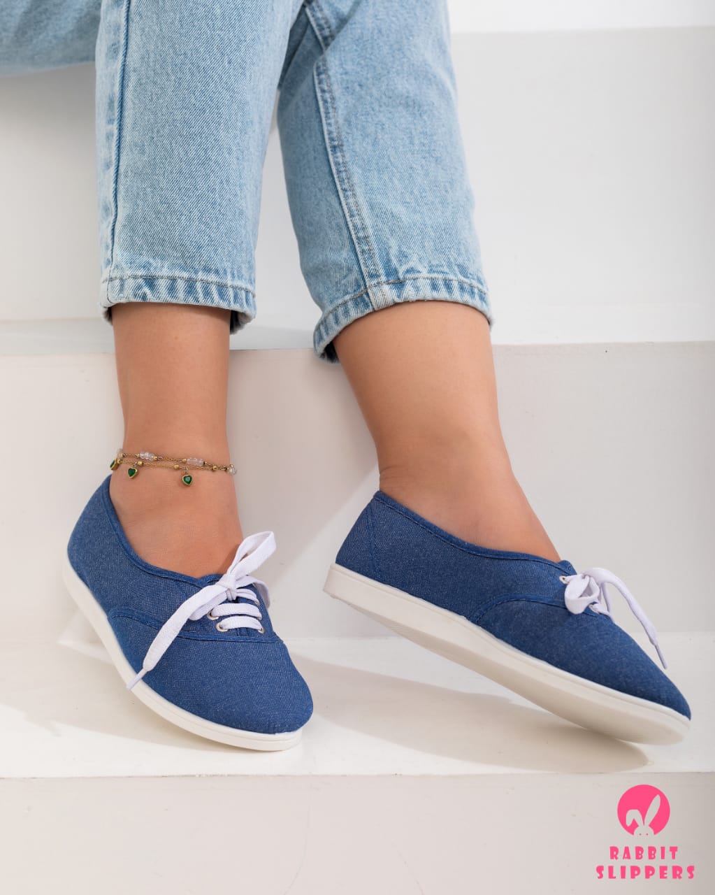 Blue Canvas Everyday Sneakers