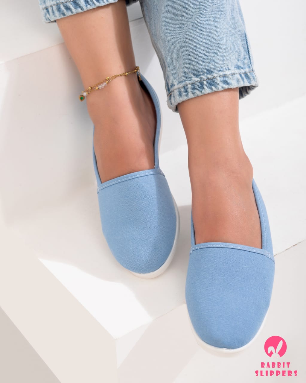 Light Blue Canvas Everyday Sneakers