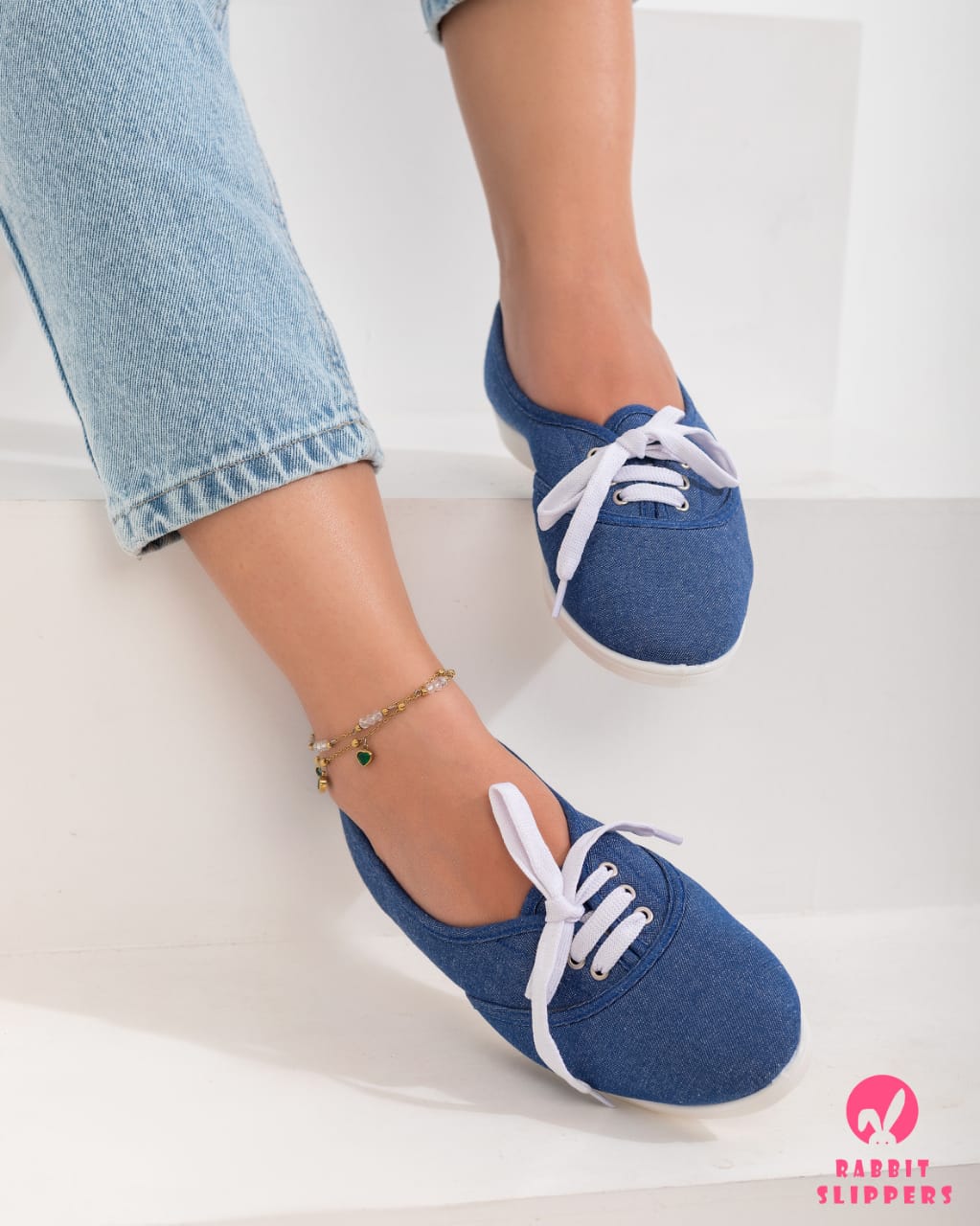 Blue Canvas Everyday Sneakers
